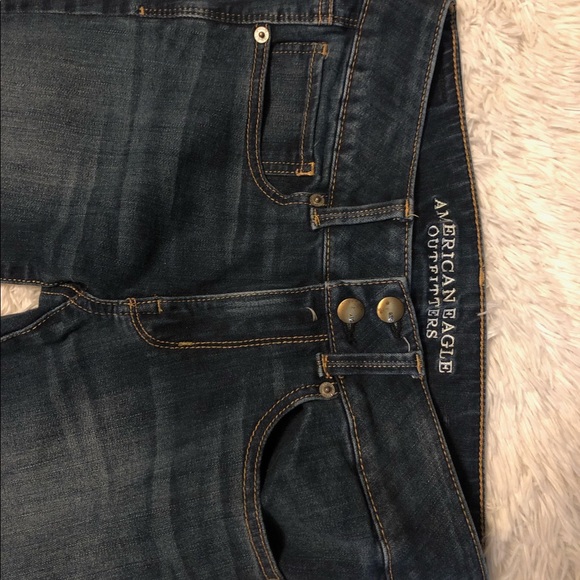 American Eagle Outfitters Denim Super Stretch Artist Crop Jeans NWOT - Picture 3 of 5